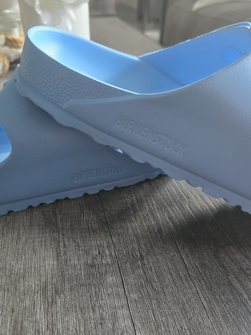 Birkenstock Arizona EVA Shoes Sky Blue Women's Size 8 39 Waterproof Slide Sandal - Picture 9 of 13